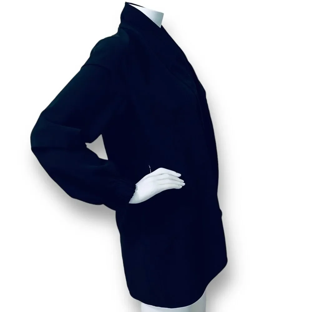 St John Yellow Label Blazer S Zip Front Minimal Quiet Luxury Workwear